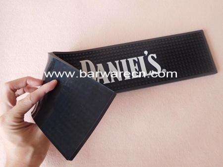 siyah pvc jack daniels bar servis mat 