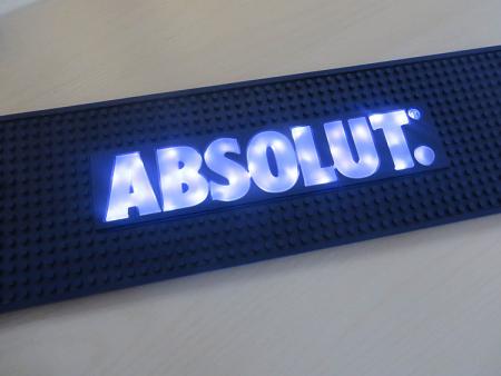 özelleştirilmiş logo ile led pvc bar damla mat 