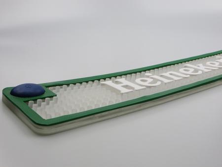 3d kabartmalı logosu baskılı led pvc bar mat 