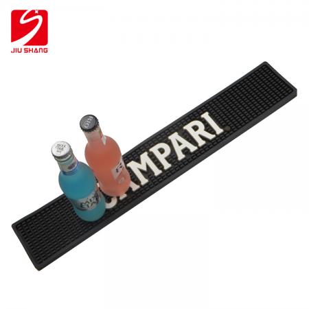 marka logosu özelleştirilmiş boyutu yumuşak pvc bar mat 