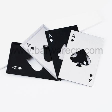 maça bir bar aracı poker kart şişe açacağı metal imalat kartı 