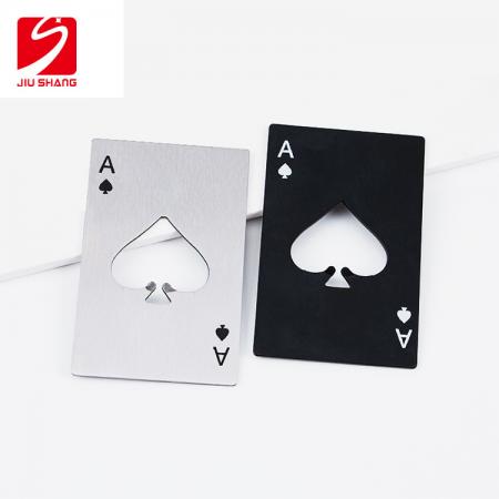 maça bir bar aracı poker kart şişe açacağı metal imalat kartı 