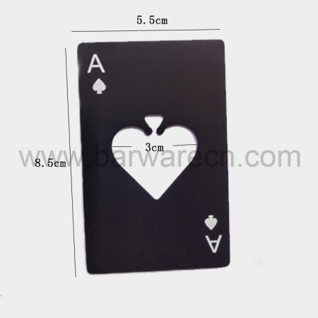 maça bir bar aracı poker kart şişe açacağı metal imalat kartı 