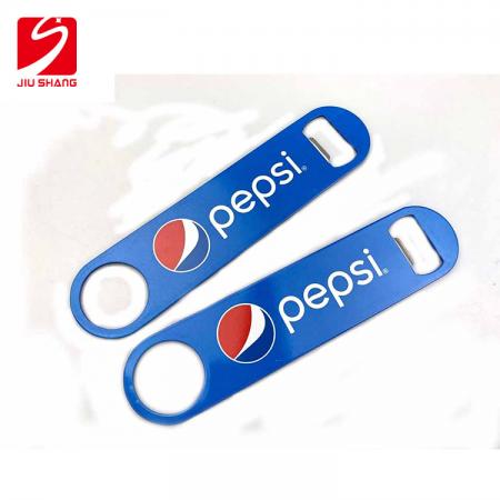 Pepsi vurgulamak paslanmaz çelik şişe açacağı profesyonel barmen flair bar blade 