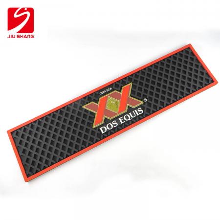 Siyah yumuşak pvc bar mat bira bira bar koşucu 