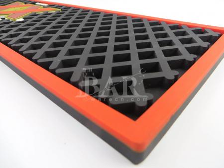 Siyah yumuşak pvc bar mat bira bira bar koşucu 