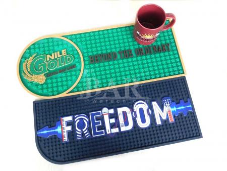 Satılık özelleştirilmiş yeni tasarım 3d pvc bar mat 