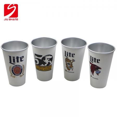 miller lite retro beyaz stadyum kupası açık cam bardak 