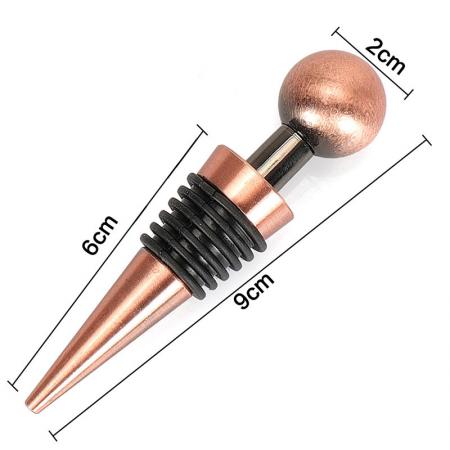 En iyi çinko alaşım metal şarap şişesi tıpalar şarap koruyucular şarap koruyucular düğün dekorasyon için 