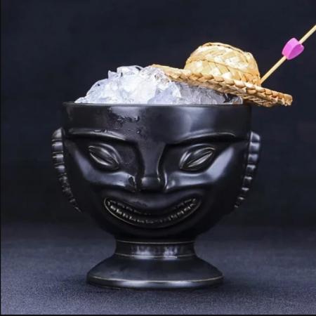 diskon retro kokteyl bar hawaii tiki totem kupa jelas - 