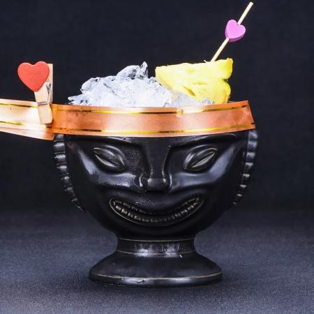 diskon retro kokteyl bar hawaii tiki totem kupa jelas - 